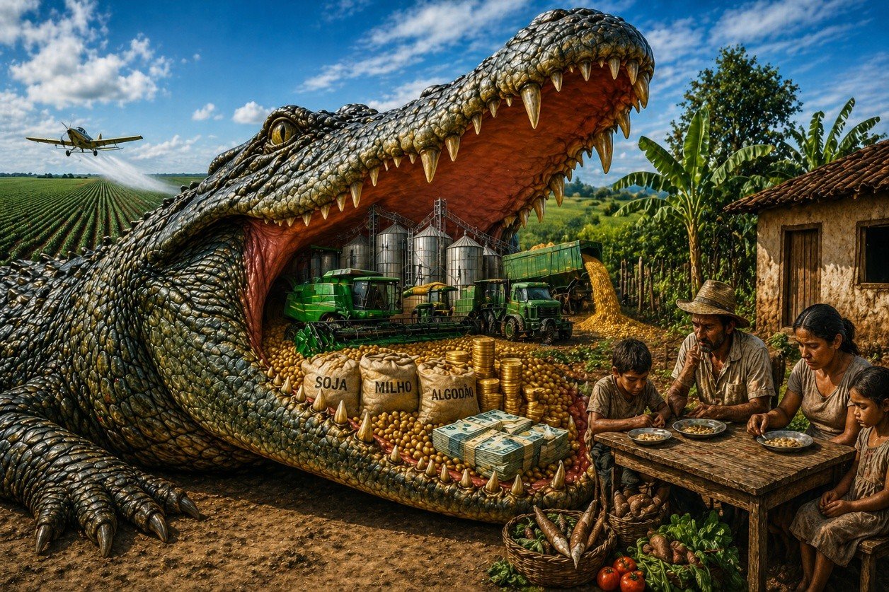 O jacaré do agronegócio abocanha quase tudo